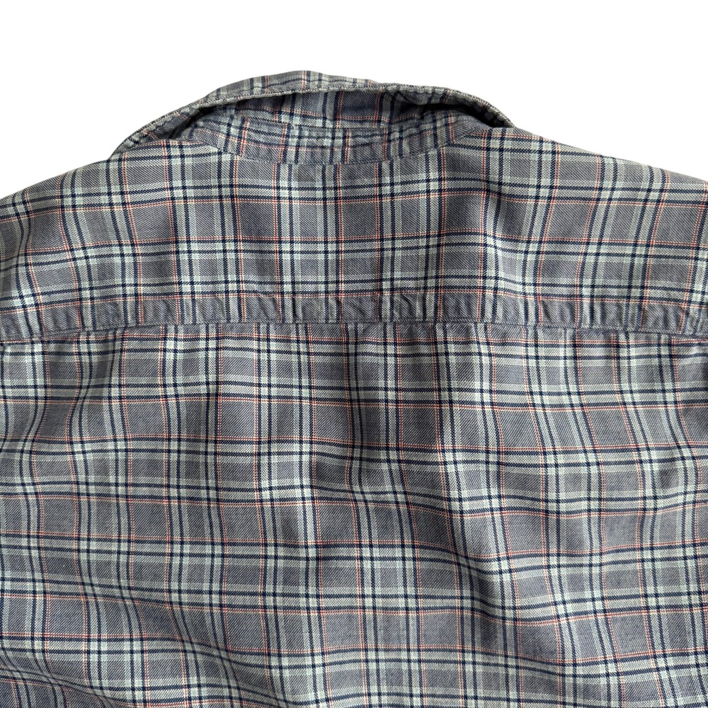 Frank & Eileen Barry Lightweight Cotton Plaid Blue Button Up Shirt XS - Picture 2 of 8